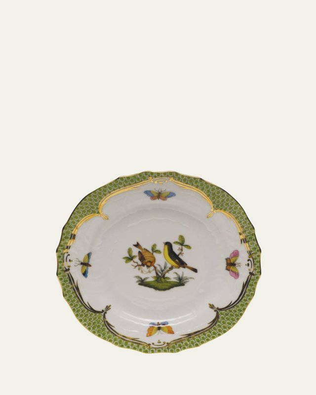 Rothschild Bird Green Motif 7 Bread & Butter Plate